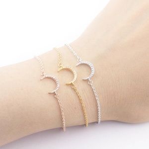 Dainty Crescent Moon Bracelet